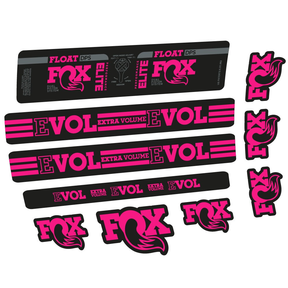 Fox Float DPS Elite Pegatinas en vinilo adhesivo Amortiguador (21)