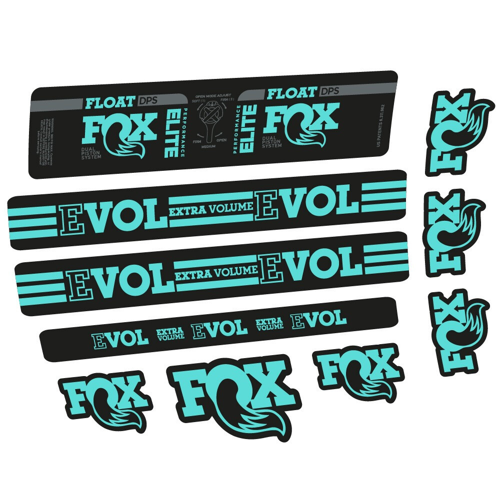 Fox Float DPS Elite Pegatinas en vinilo adhesivo Amortiguador (22)