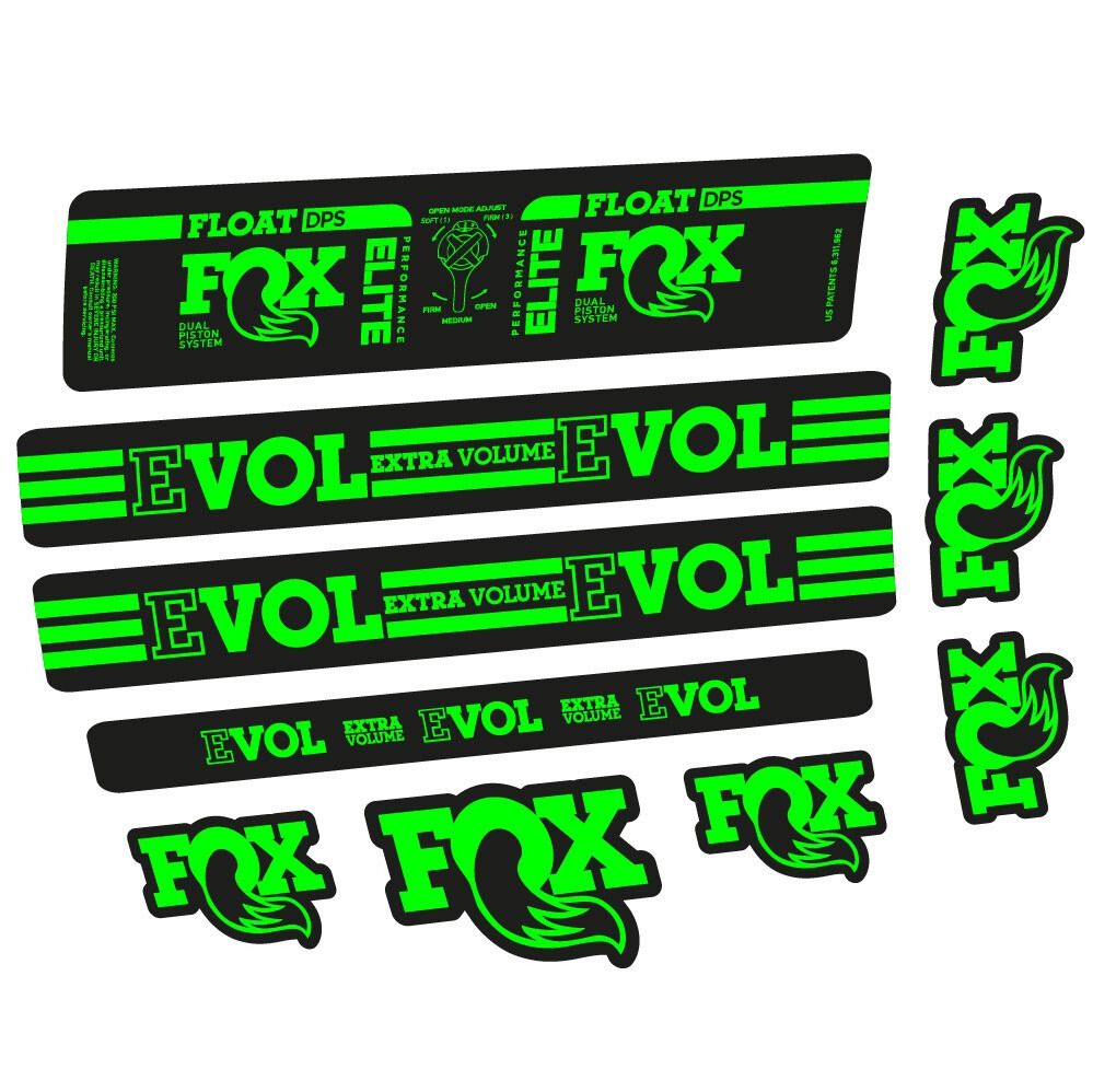Fox Float DPS Elite Pegatinas en vinilo adhesivo Amortiguador (23)