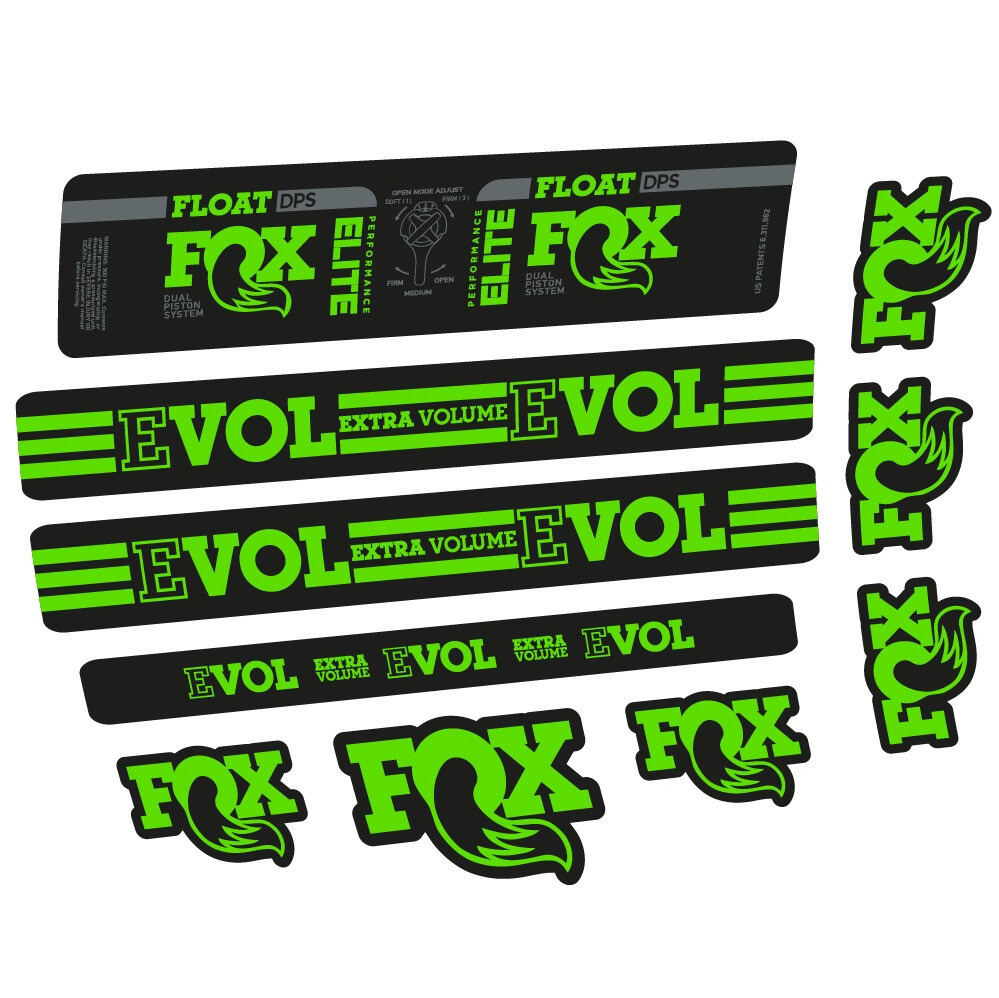 Fox Float DPS Elite Pegatinas en vinilo adhesivo Amortiguador (24)
