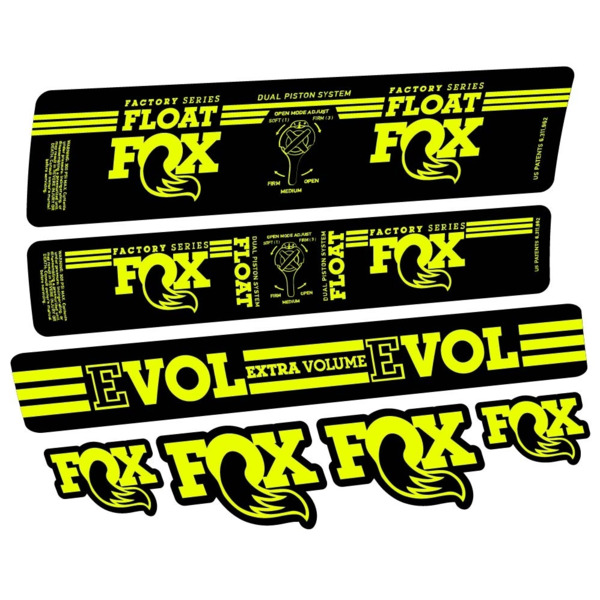 Fox Float DPS Factory 2016 Pegatinas en vinilo adhesivo Amortiguador (2)