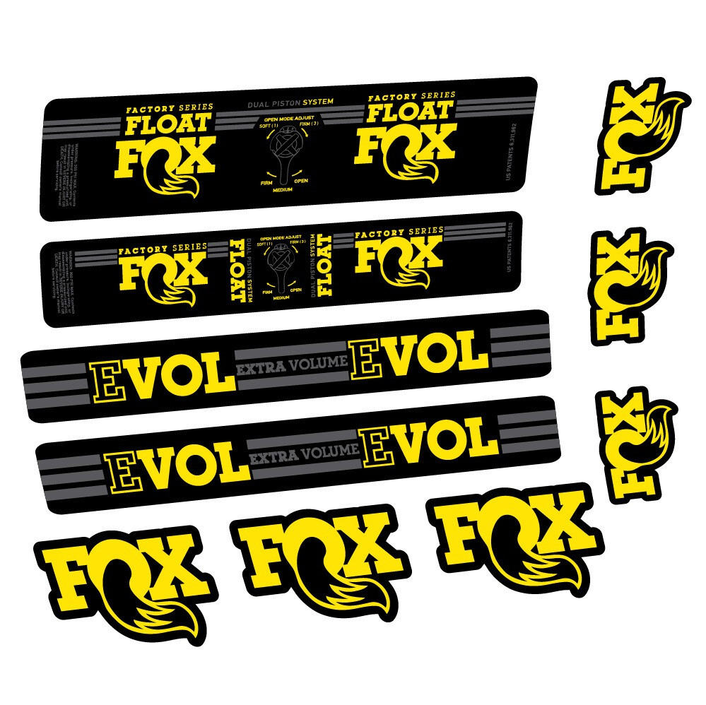 Fox Float DPS Factory Pegatinas en vinilo adhesivo Amortiguador (1)