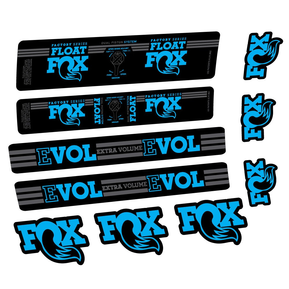 Fox Float DPS Factory Pegatinas en vinilo adhesivo Amortiguador (1)