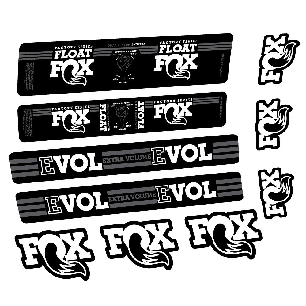 Fox Float DPS Factory Pegatinas en vinilo adhesivo Amortiguador (6)