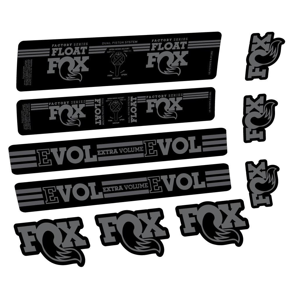 Fox Float DPS Factory Pegatinas en vinilo adhesivo Amortiguador (1)