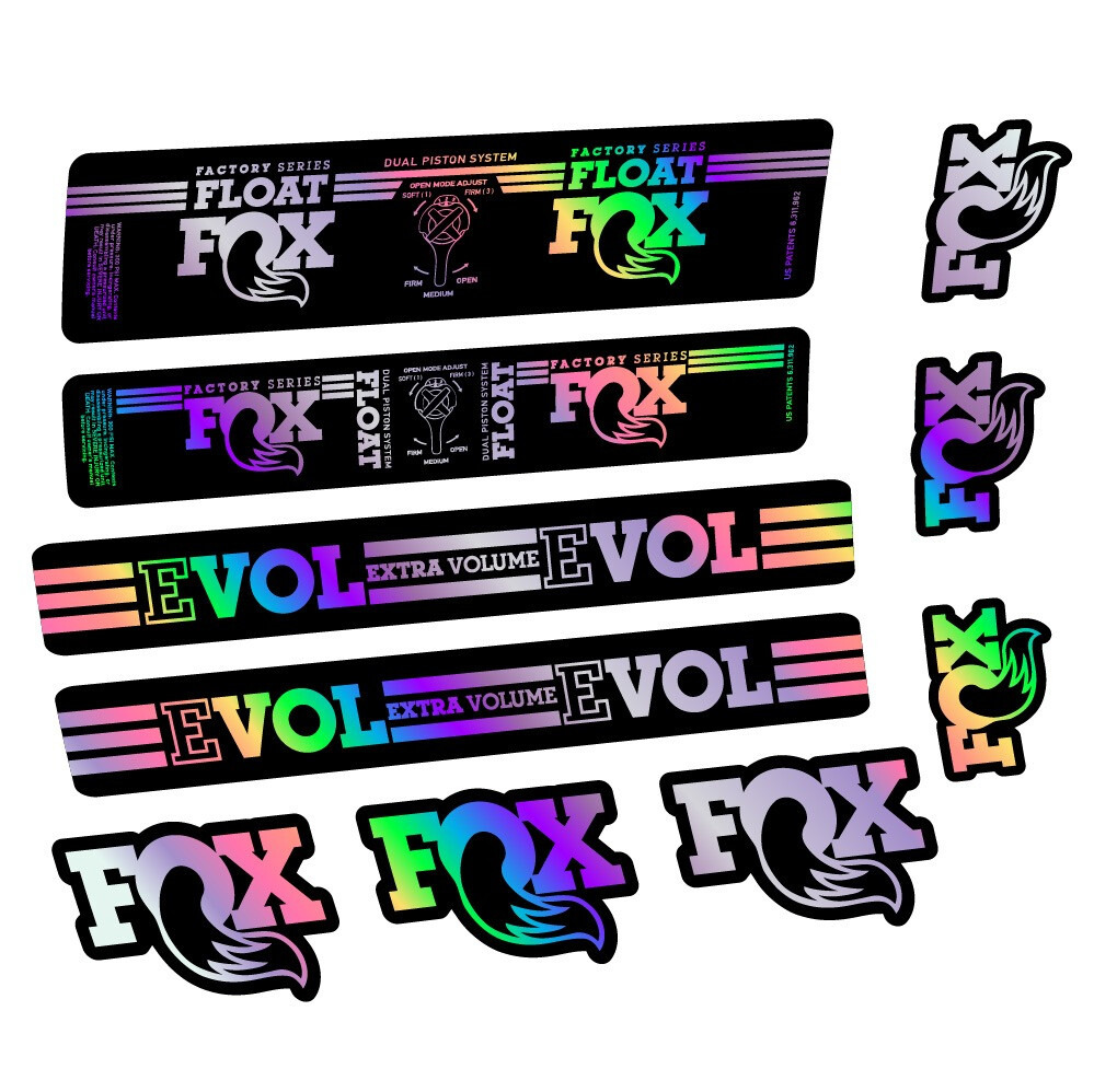 Fox Float DPS Factory Pegatinas en vinilo adhesivo Amortiguador (8)