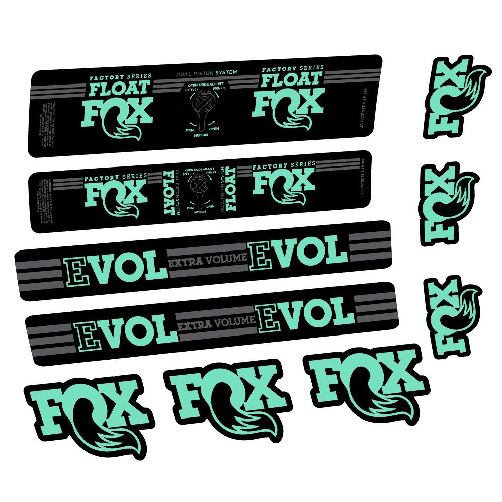 Fox Float DPS Factory Pegatinas en vinilo adhesivo Amortiguador (9)