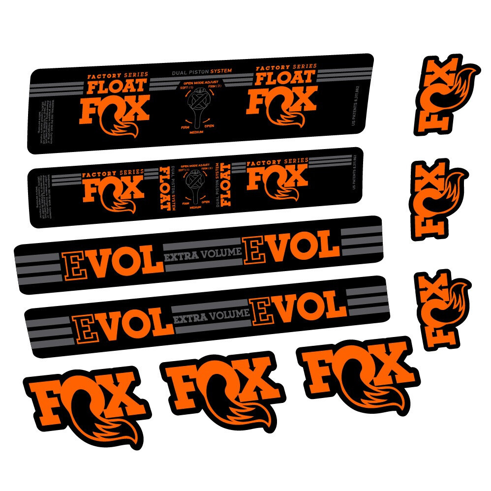 Fox Float DPS Factory Pegatinas en vinilo adhesivo Amortiguador (11)