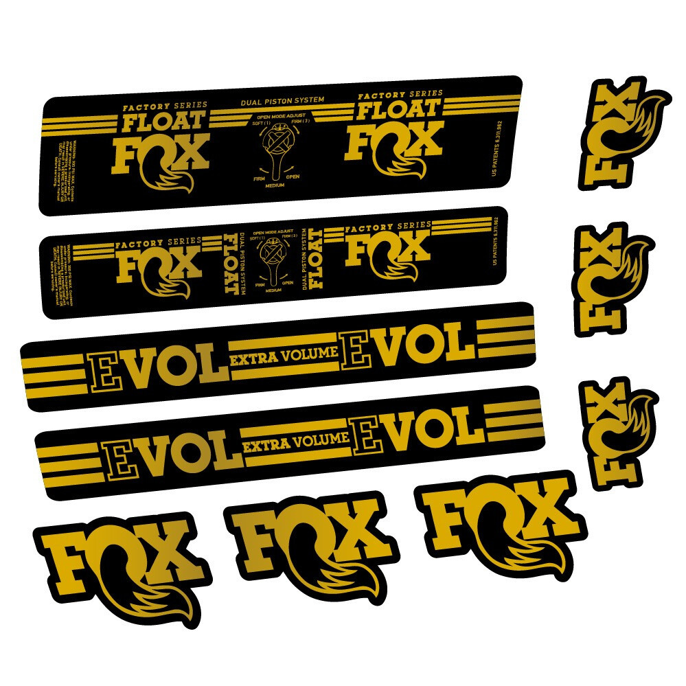 Fox Float DPS Factory Pegatinas en vinilo adhesivo Amortiguador (13)