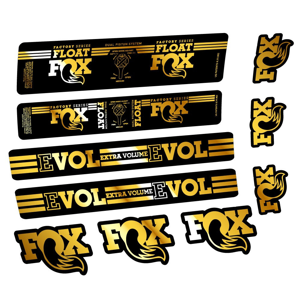 Fox Float DPS Factory Pegatinas en vinilo adhesivo Amortiguador (14)