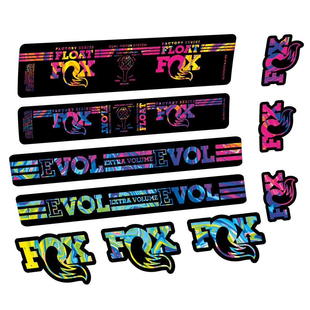 Fox Float DPS Factory Pegatinas en vinilo adhesivo Amortiguador (1)