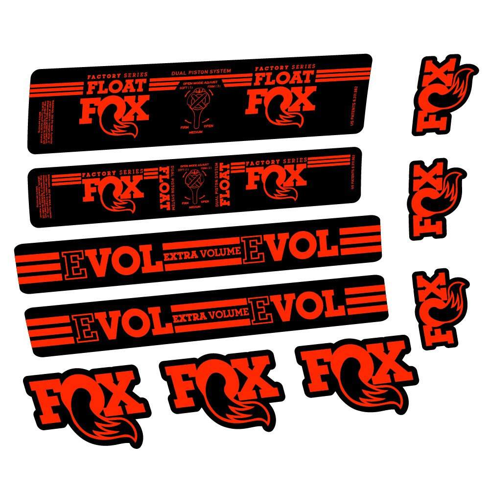 Fox Float DPS Factory Pegatinas en vinilo adhesivo Amortiguador (18)