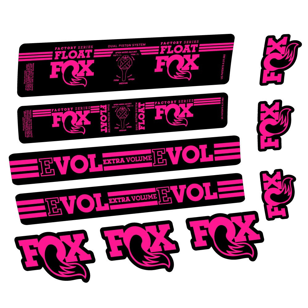 Fox Float DPS Factory Pegatinas en vinilo adhesivo Amortiguador (20)