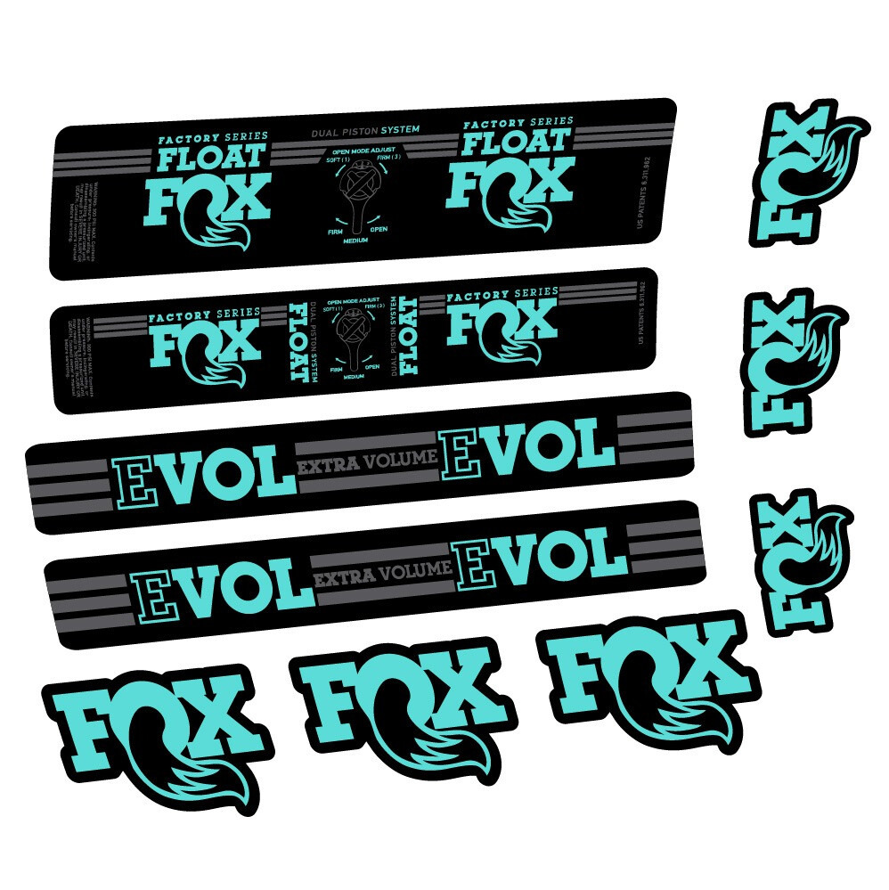 Fox Float DPS Factory Pegatinas en vinilo adhesivo Amortiguador (22)