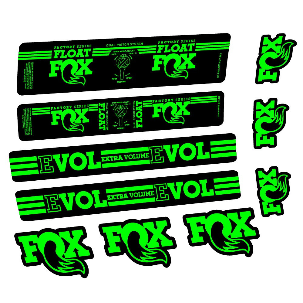 Fox Float DPS Factory Pegatinas en vinilo adhesivo Amortiguador (1)