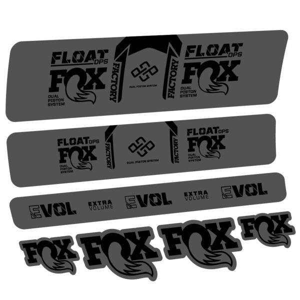 Fox Float DPS Factory Remote 2021 Pegatinas en vinilo adhesivo Amortiguador (12)
