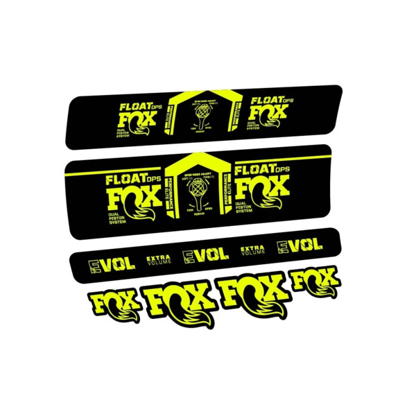 Fox Float DPS Performance Elite 2021 Pegatinas en vinilo adhesivo Amortiguador (2)