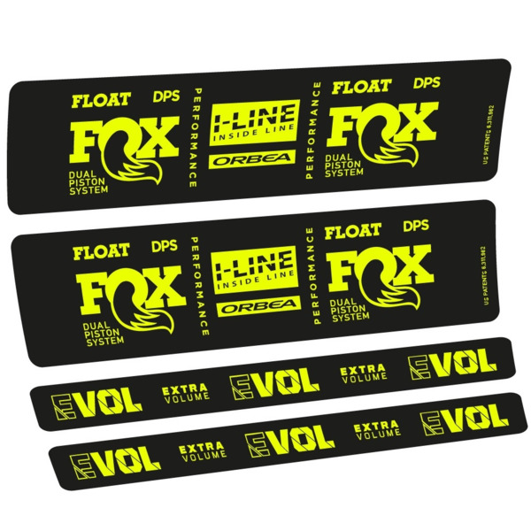 Fox Float DPS Performance I Line Pegatinas en vinilo adhesivo Amortiguador LOGO ORBEA (2)