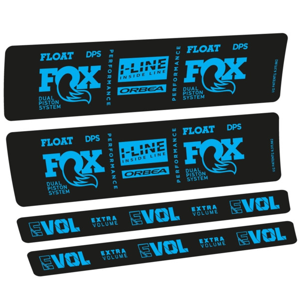 Fox Float DPS Performance I Line Pegatinas en vinilo adhesivo Amortiguador LOGO ORBEA (4)
