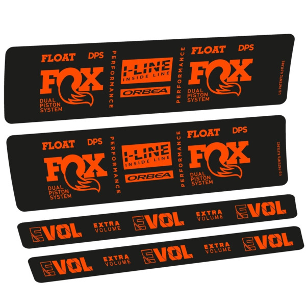 Fox Float DPS Performance I Line Pegatinas en vinilo adhesivo Amortiguador LOGO ORBEA (10)