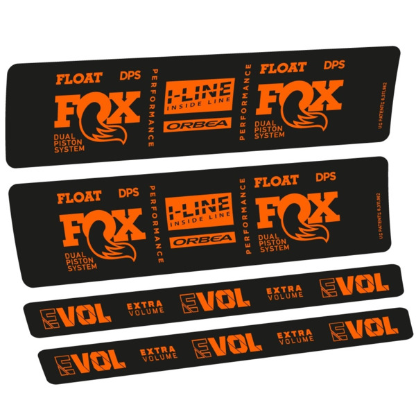 Fox Float DPS Performance I Line Pegatinas en vinilo adhesivo Amortiguador LOGO ORBEA (11)