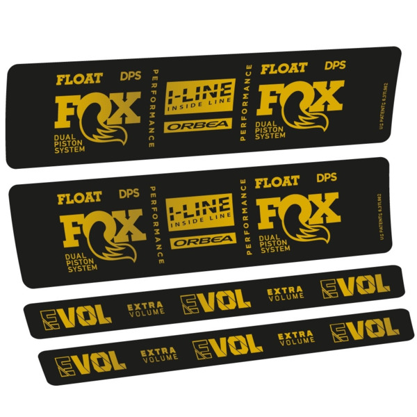 Fox Float DPS Performance I Line Pegatinas en vinilo adhesivo Amortiguador LOGO ORBEA (13)