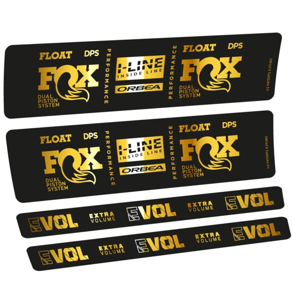 Fox Float DPS Performance I Line Pegatinas en vinilo adhesivo Amortiguador LOGO ORBEA (14)