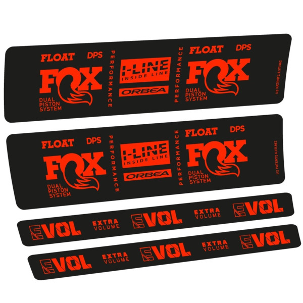 Fox Float DPS Performance I Line Pegatinas en vinilo adhesivo Amortiguador LOGO ORBEA (18)