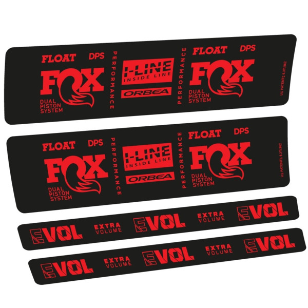 Fox Float DPS Performance I Line Pegatinas en vinilo adhesivo Amortiguador LOGO ORBEA (19)