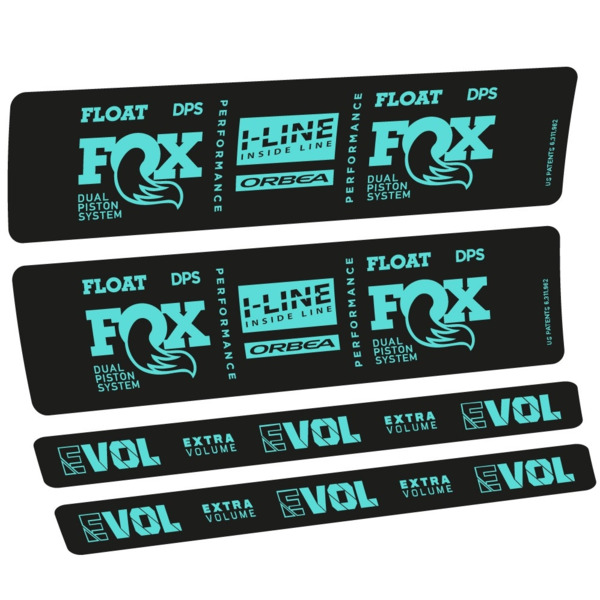 Fox Float DPS Performance I Line Pegatinas en vinilo adhesivo Amortiguador LOGO ORBEA (22)