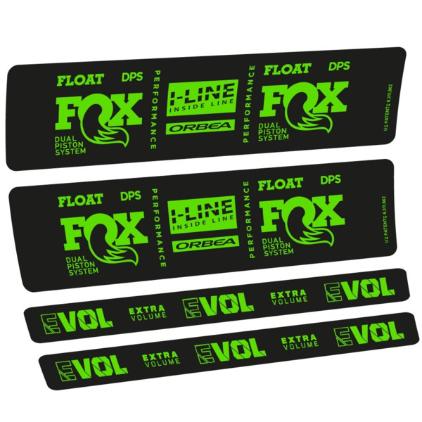 Fox Float DPS Performance I Line Pegatinas en vinilo adhesivo Amortiguador LOGO ORBEA (24)
