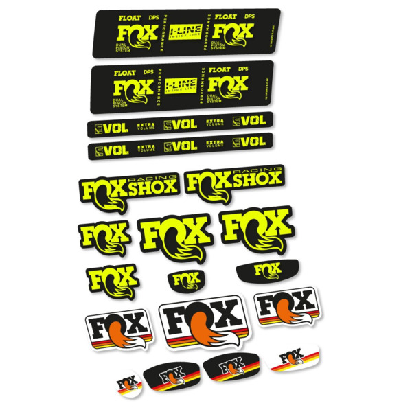 Fox Float DPS Performance I Line Pegatinas en vinilo adhesivo Amortiguador (2)