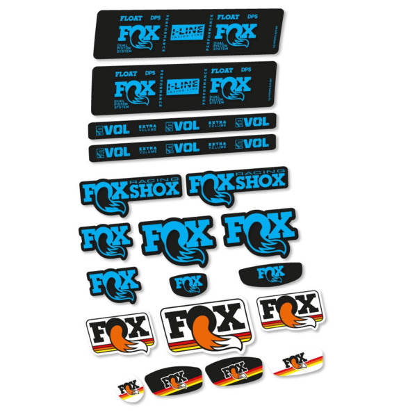 Fox Float DPS Performance I Line Pegatinas en vinilo adhesivo Amortiguador (4)