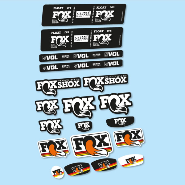 Fox Float DPS Performance I Line Pegatinas en vinilo adhesivo Amortiguador (6)
