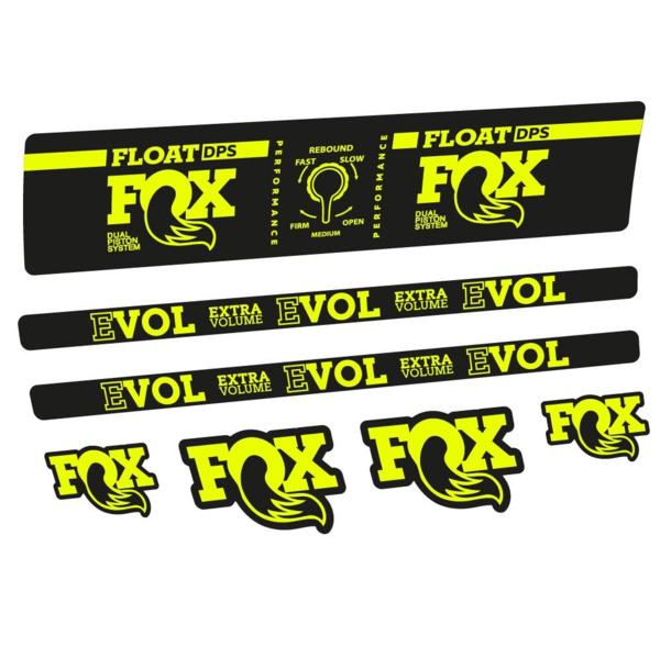 Fox Float DPS Performance Pegatinas en vinilo adhesivo Amortiguador (2)