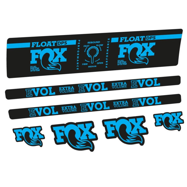 Fox Float DPS Performance Pegatinas en vinilo adhesivo Amortiguador (4)