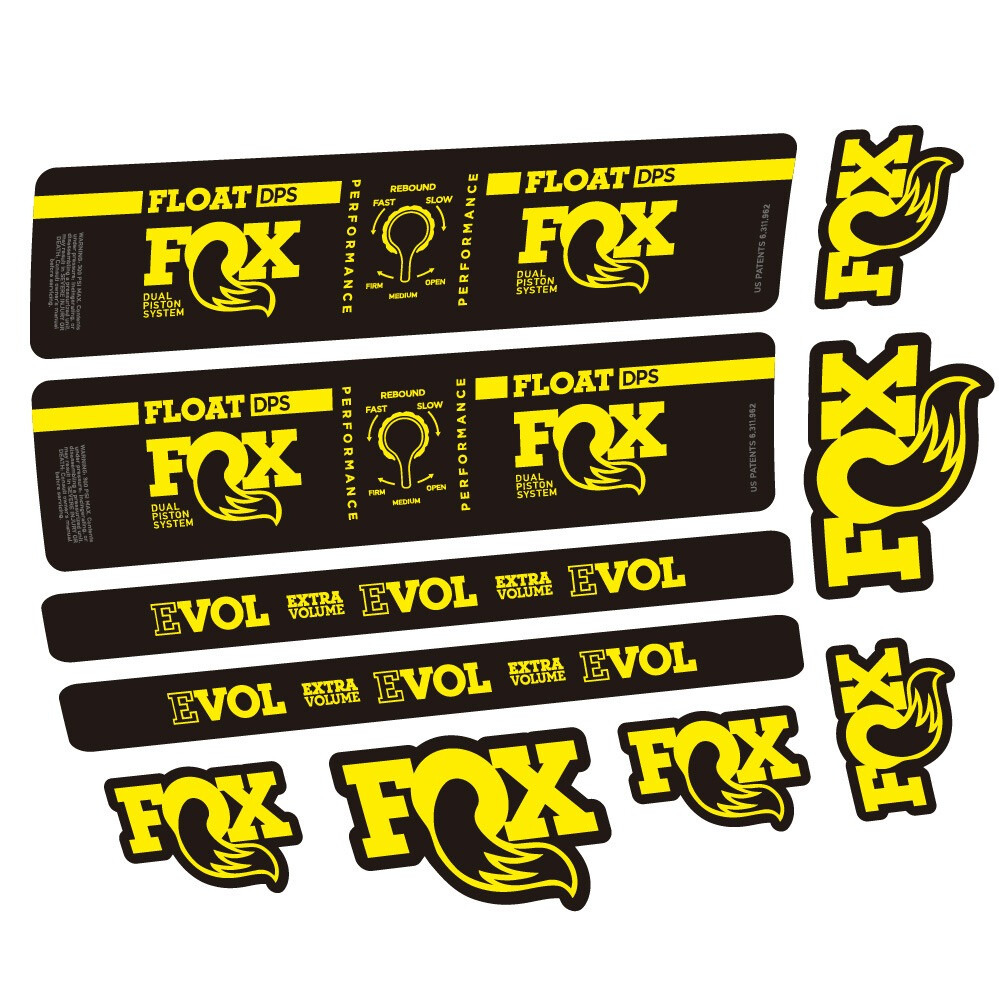 Fox Float DPS Performance Pegatinas en vinilo adhesivo Amortiguador (1)