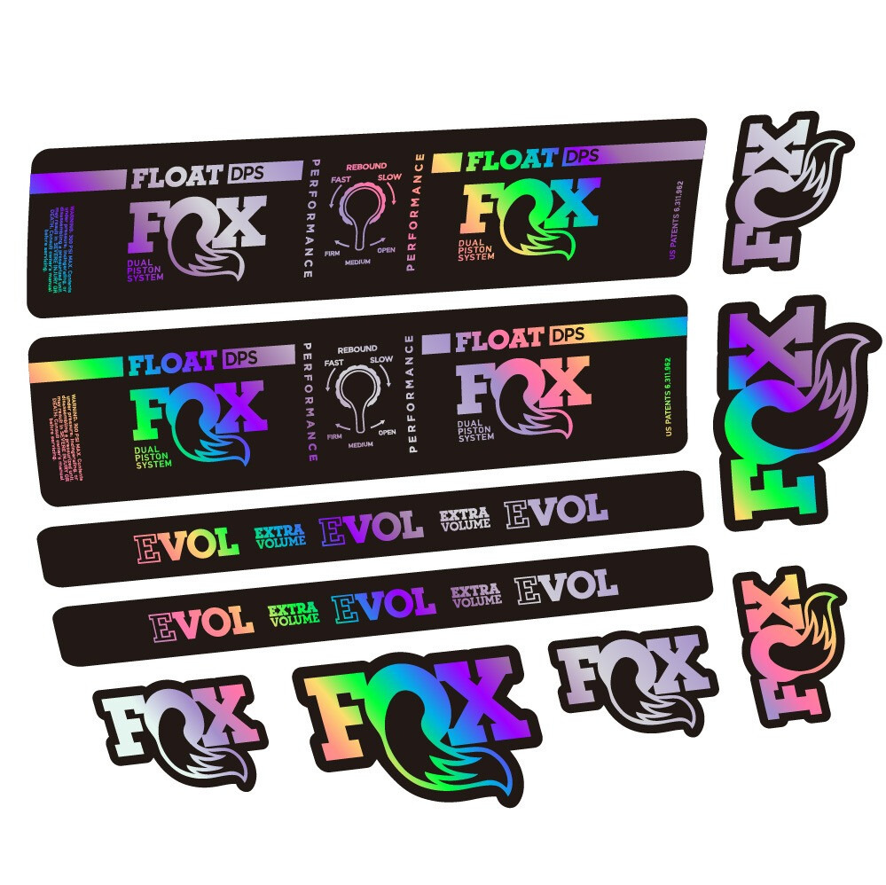 Fox Float DPS Performance Pegatinas en vinilo adhesivo Amortiguador (1)