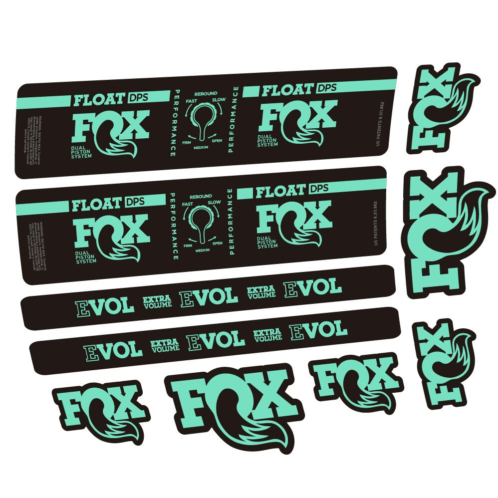 Fox Float DPS Performance Pegatinas en vinilo adhesivo Amortiguador (9)