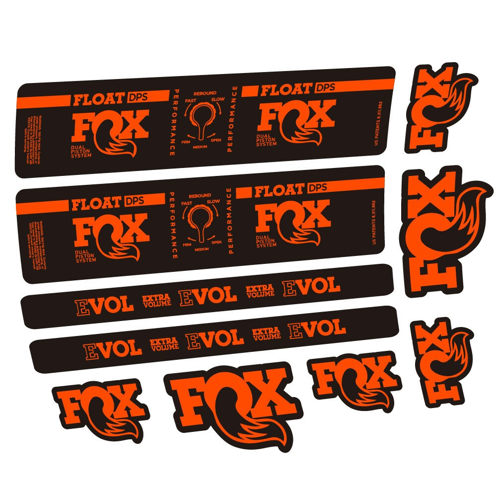 Fox Float DPS Performance Pegatinas en vinilo adhesivo Amortiguador (10)