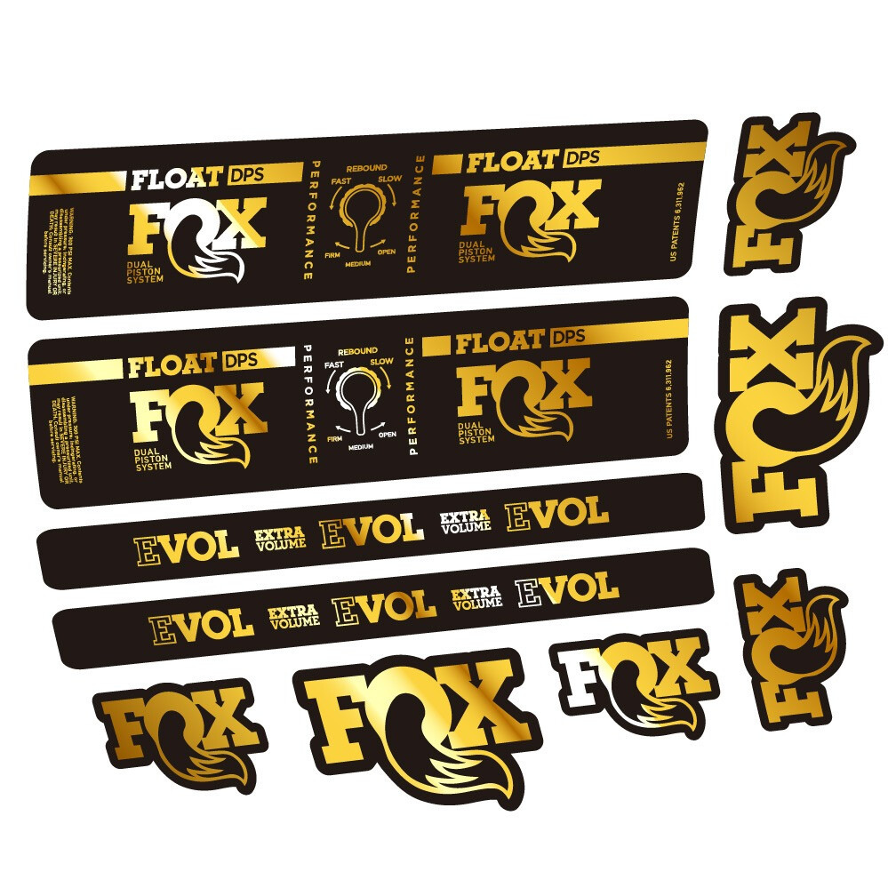 Fox Float DPS Performance Pegatinas en vinilo adhesivo Amortiguador (14)