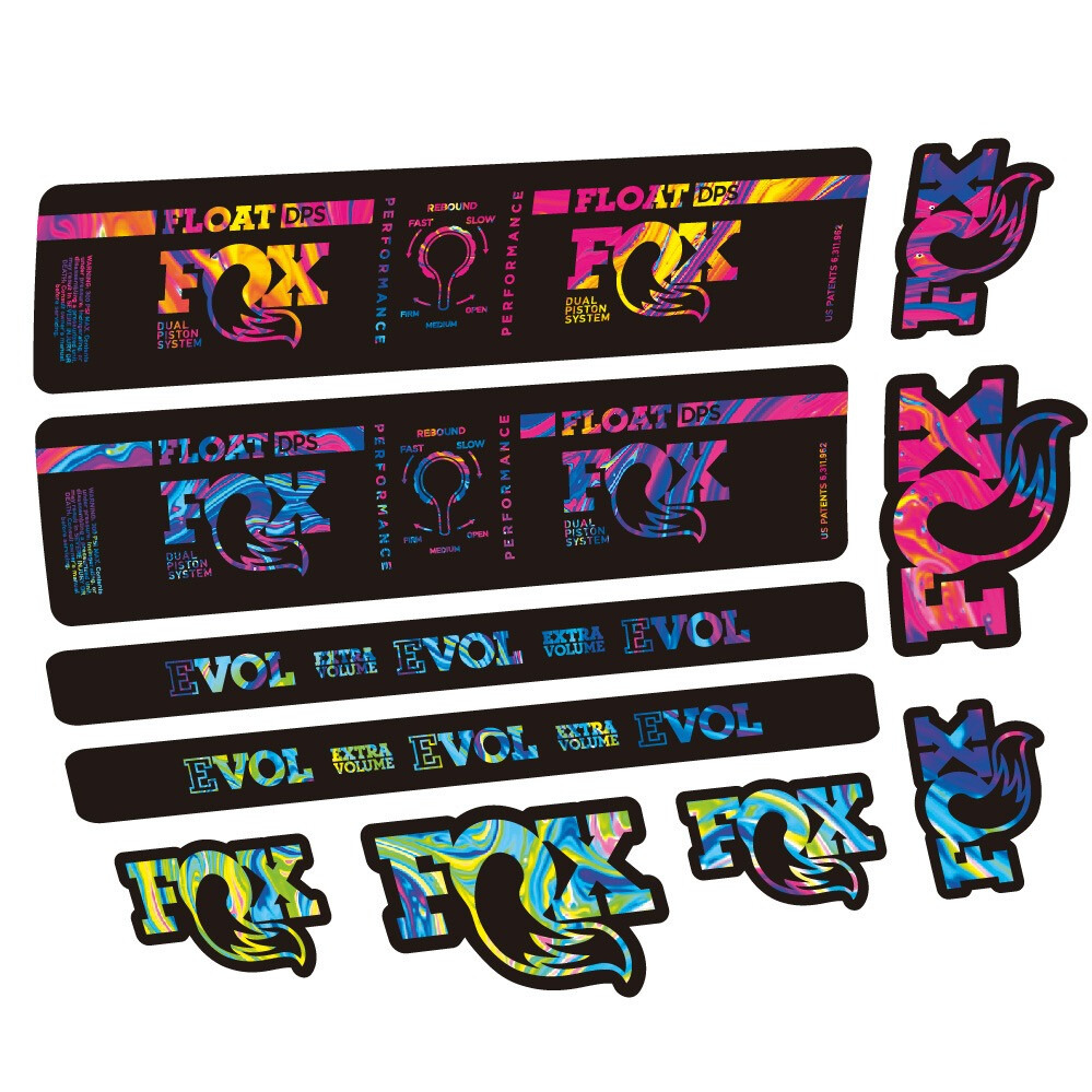 Fox Float DPS Performance Pegatinas en vinilo adhesivo Amortiguador (1)