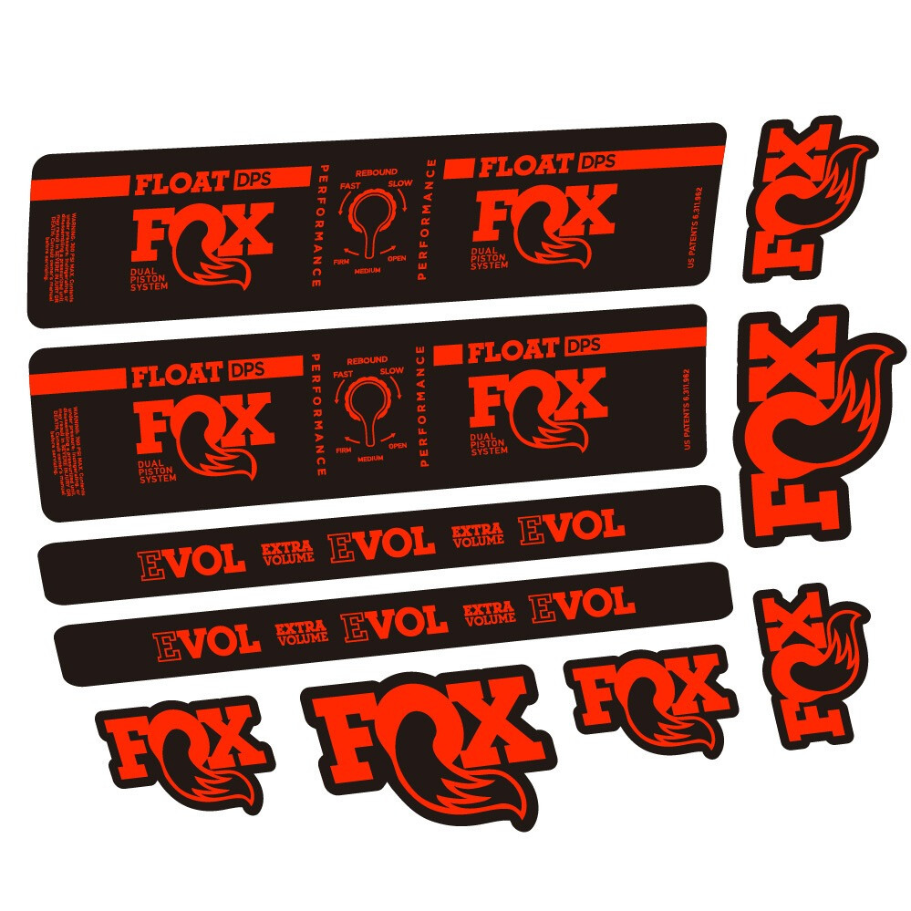 Fox Float DPS Performance Pegatinas en vinilo adhesivo Amortiguador (18)