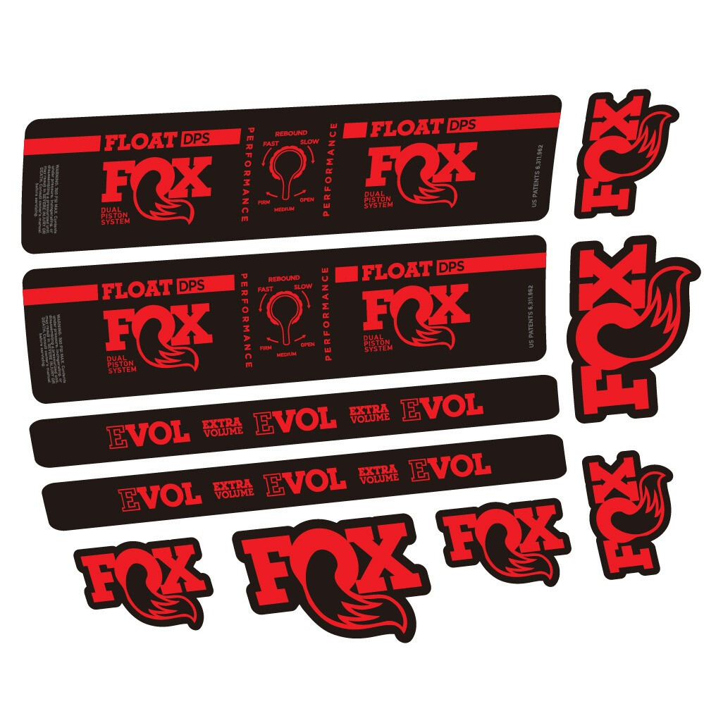 Fox Float DPS Performance Pegatinas en vinilo adhesivo Amortiguador (19)