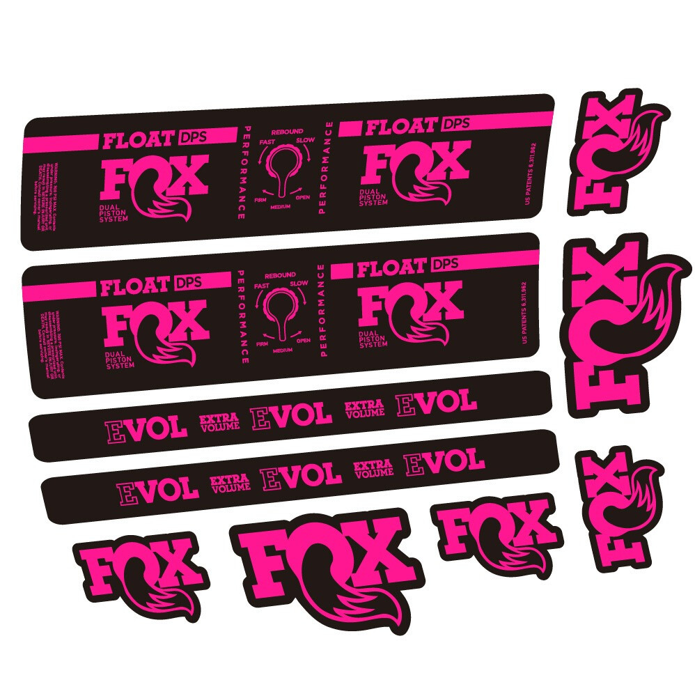 Fox Float DPS Performance Pegatinas en vinilo adhesivo Amortiguador (20)