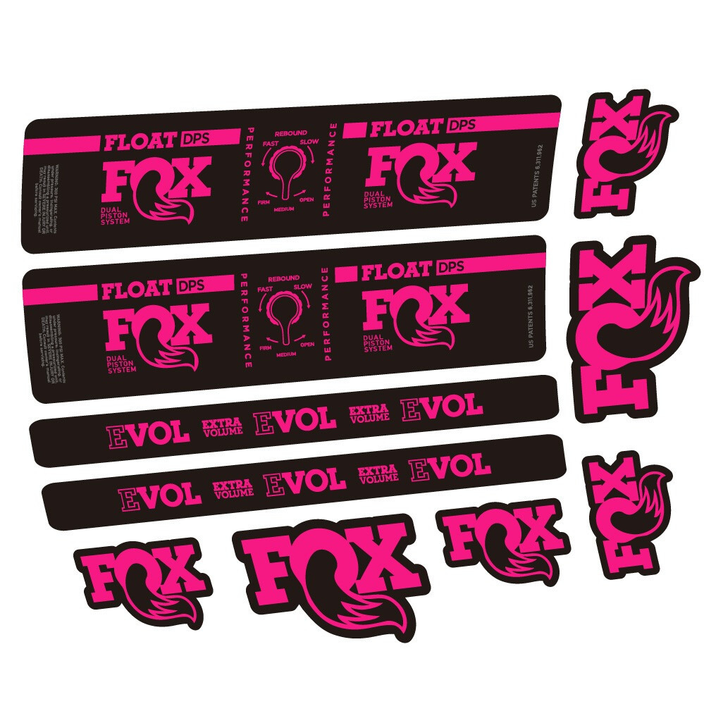 Fox Float DPS Performance Pegatinas en vinilo adhesivo Amortiguador (1)