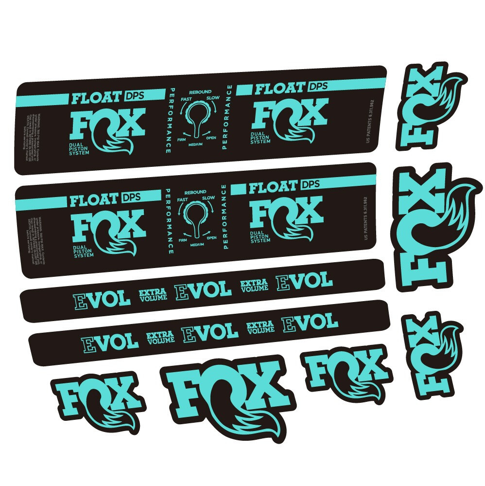Fox Float DPS Performance Pegatinas en vinilo adhesivo Amortiguador (1)