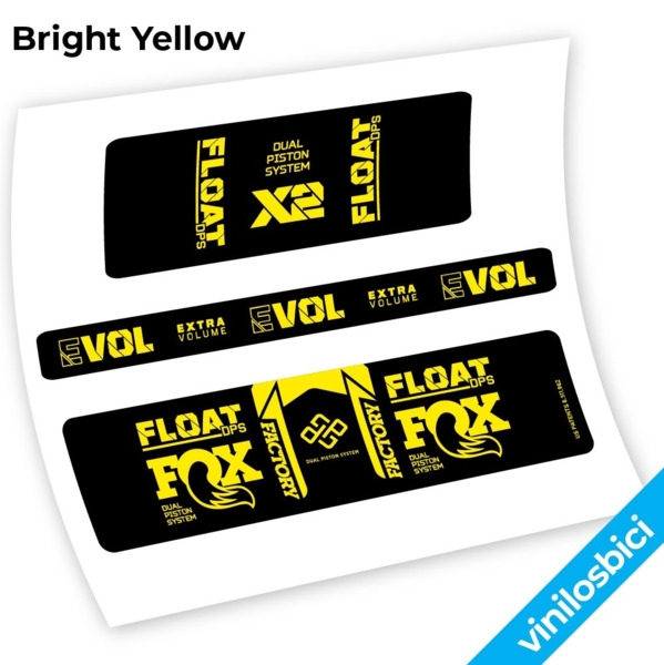 Fox Float DPS X2 2021 Pegatinas en vinilo adhesivo amortiguador (4)