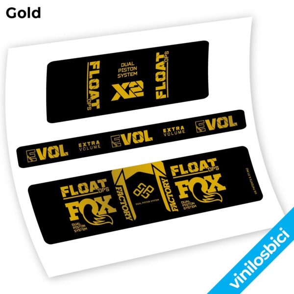 Fox Float DPS X2 2021 Pegatinas en vinilo adhesivo amortiguador (8)