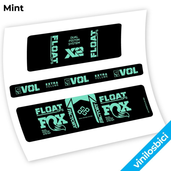 Fox Float DPS X2 2021 Pegatinas en vinilo adhesivo amortiguador (12)
